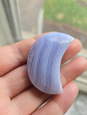 Blue Lace Agate Moon
